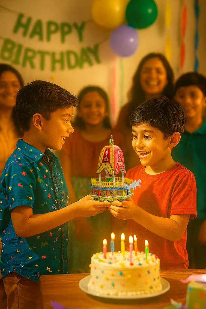 Jagannath Mini Rath as a birthday gift